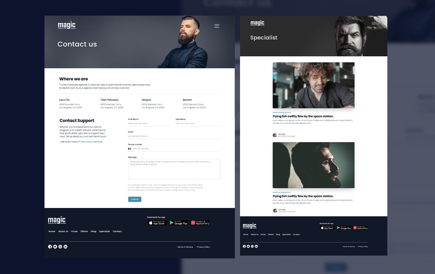 UI Design Website Pixelora